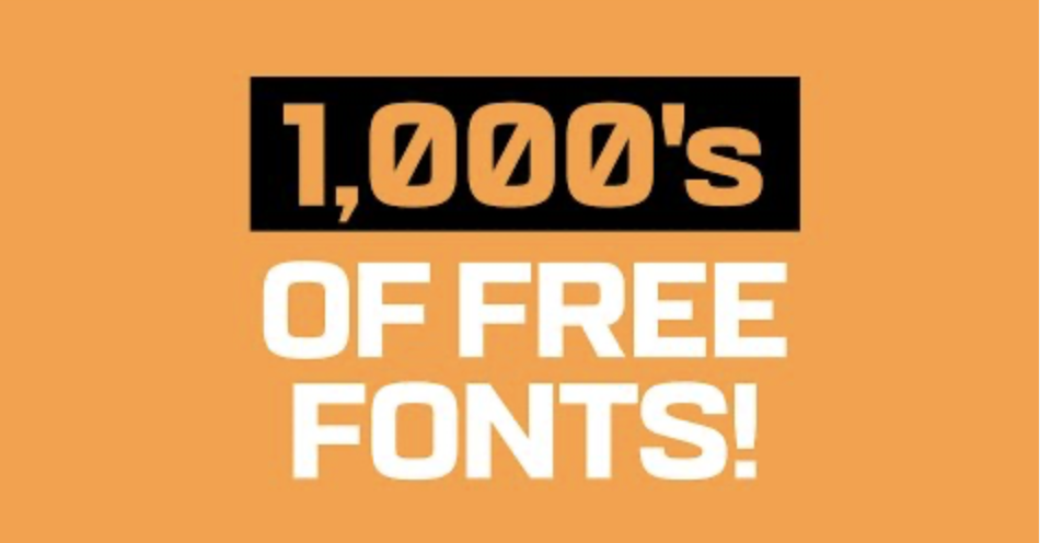 1001 free fonts