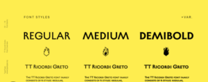 Display fonts