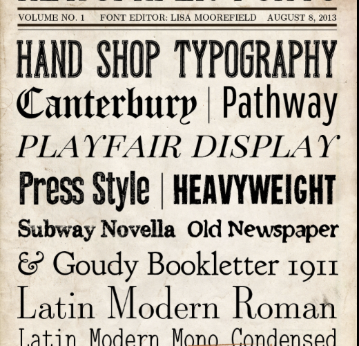 newspaper fonts