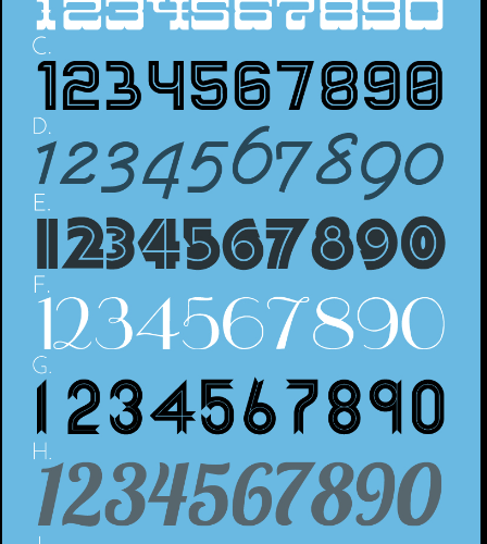 Number Font