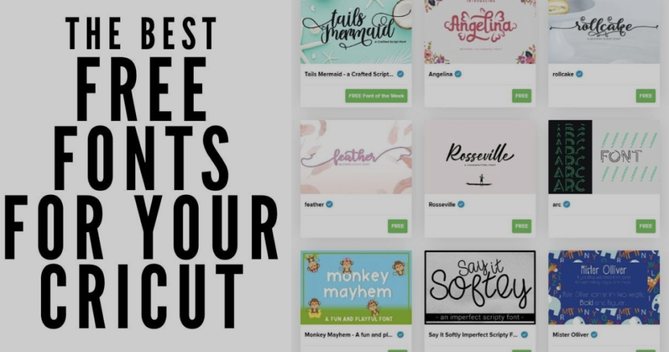 Free Fonts for Cricut