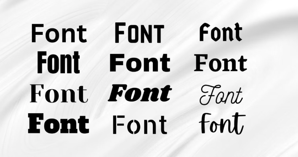 Different Fonts