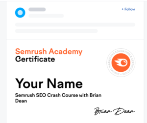 semrush academy