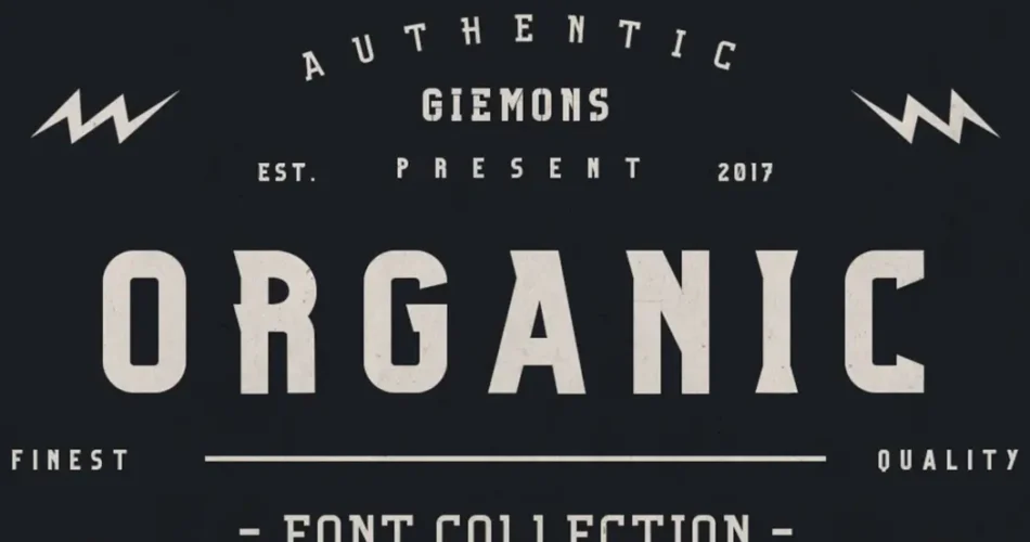 Organic Fonts