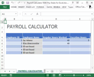 Pay Stub Calculator